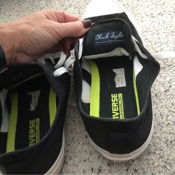 Converse Chuck Taylor II LunarionBlack and White Sneakers. Mens 8 - Picture 13 of 16